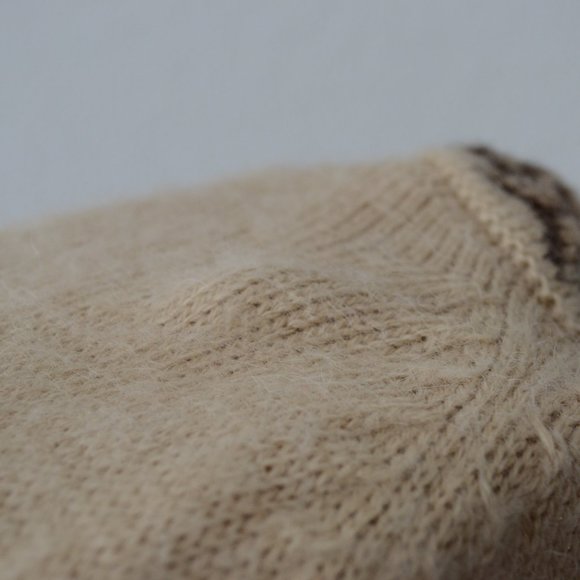 The Alpaca Connection Womens S Full Zip Sweater Nordic Print Blue Peru - Picture 16 of 16